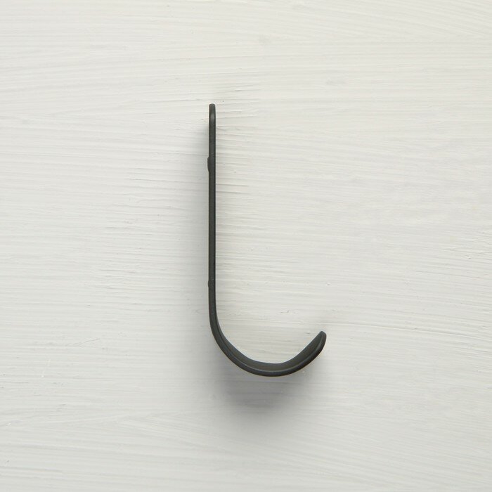 Крючок - вешалка 1 - рожковый, черный - фотография № 4