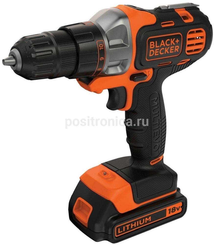 Дрель-шуруповерт Black+Decker MT218K-QW