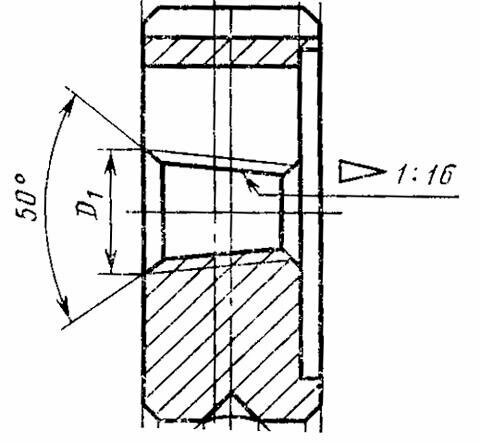 Плашка Коническая дюймовая К 1/8\"(NPT), 27 ниток/дюйм, dнар.30мм Р6АМ5 \"TLX\" (шт)