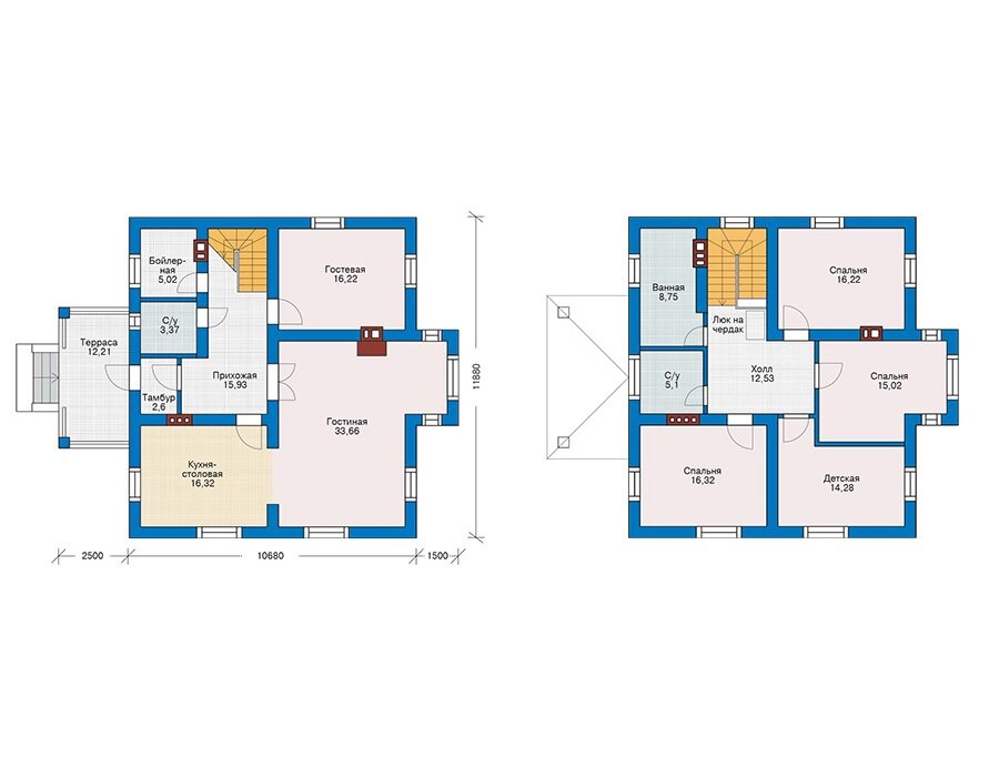 Проект дома Plans-43-85 (181 кв.м, кирпич) - фотография № 3