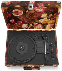 Виниловый проигрыватель CROSLEY CRUISER PLUS [CR8005F-FL4] Floral c двухсторонним Bluetooth