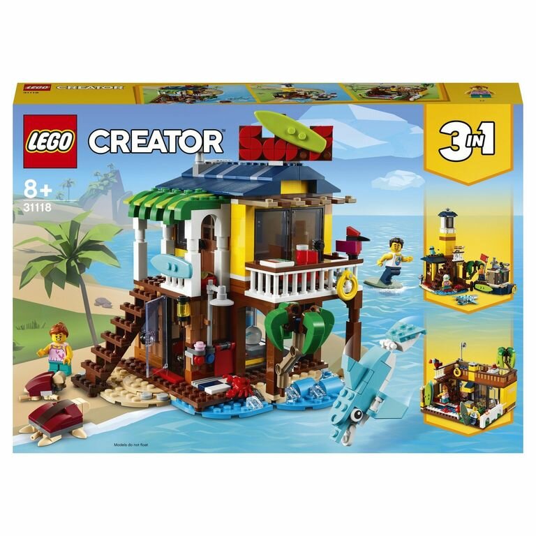 LEGO Creator Конструктор Пляжный домик серферов, 31118
