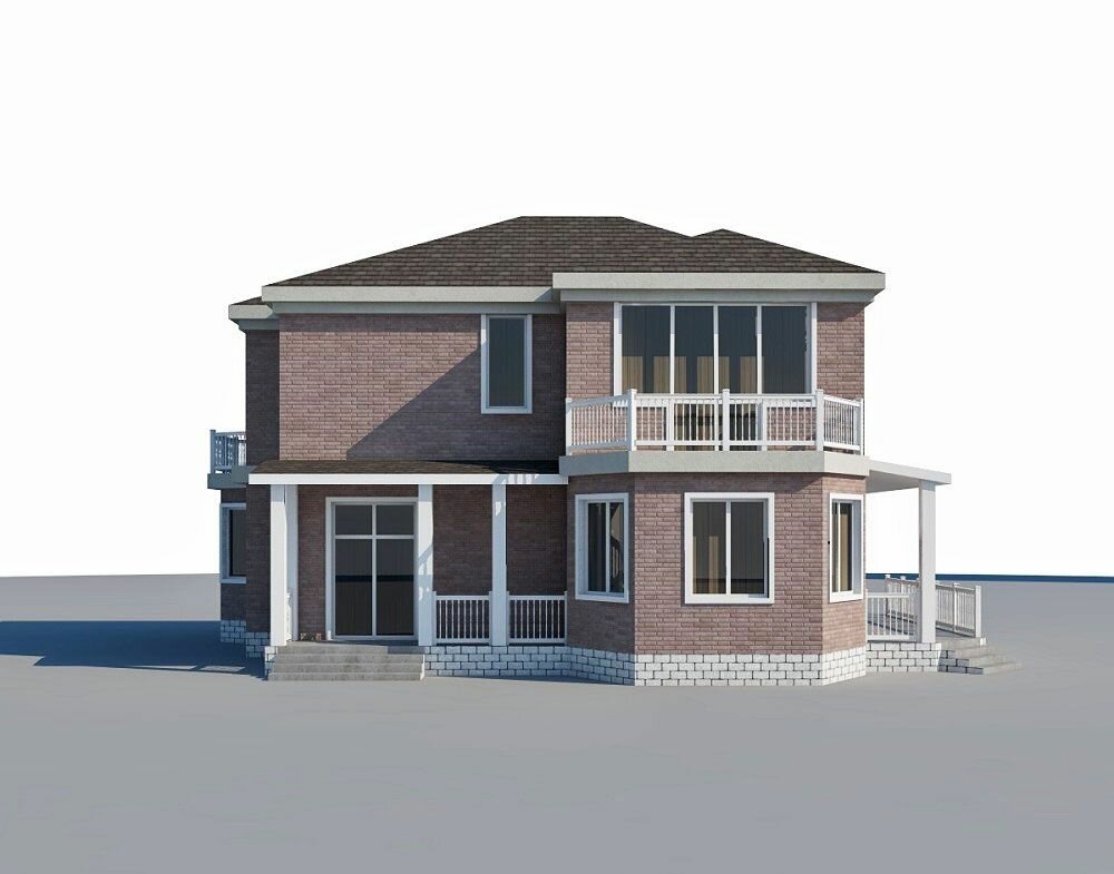 (212м2, 15х13м) Готовый проект двухэтажного дома из газобетона с эркером и террасой - AS-2029 - фотография № 8