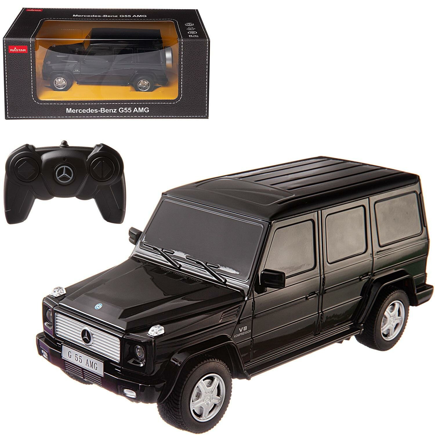 RASTAR Машина р/у 1:24 Mercedes-Benz G55 Цвет Черный