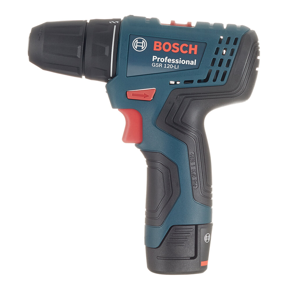 Дрель-шуруповерт аккумуляторная Bosch GSR 120-LI (06019G8020) 12В 2х2Ач Li-Ion