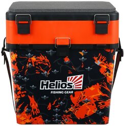 Helios Ящик рыболовный зимний Helios SHARK, цвет оранжевый (HS-IB-19-SHO-1)