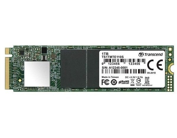 SSD накопитель M.2 2280 Transcend TS1TMTE110S 1Tb