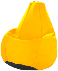 Кресло-мешок, Бескаркасный пуф груша,Ibag, Оксфорд, Размер XXL, цвет "venedic 111 желтый"