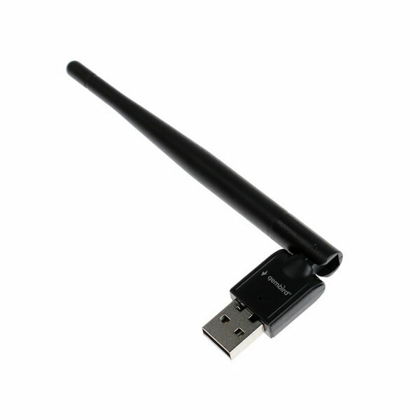 Адаптер Wi-Fi WNP-UA-010, 150 Mbps, USB, антенна, чёрный