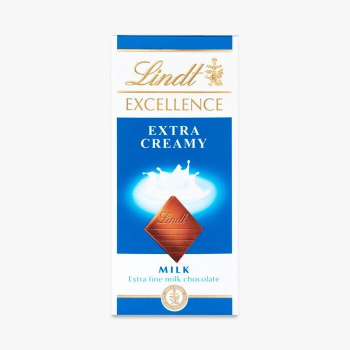 Lindt Excellence молочный шоколад экстра сливочный, 100 г