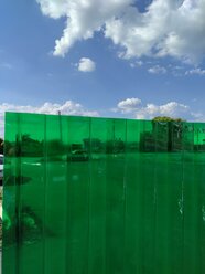 Профнастил пластиковый 0,7мм 1500х900мм прозрачный зеленый (15 шт. в упаковке)