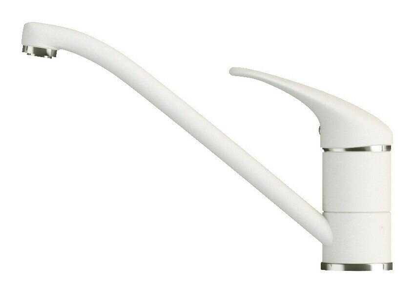Смеситель для кухни Polygran Низкий Белый Хлопок (36)