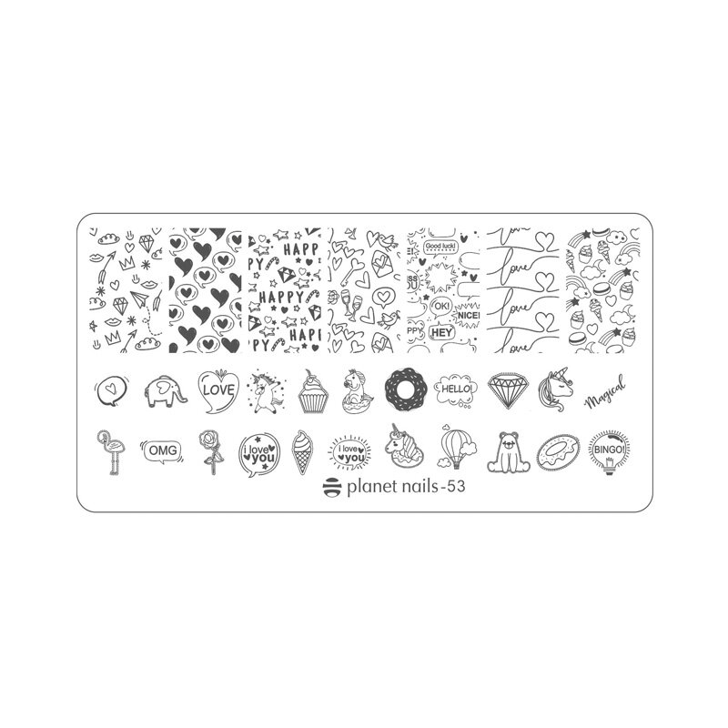 Пластина для стемпинга Planet nails №53 арт.23088/53