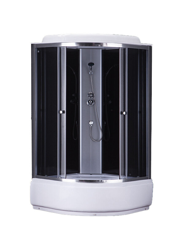 фото Душевая кабина COSTABELL SW-6690A BLACK (900×900×2150) высокий поддон