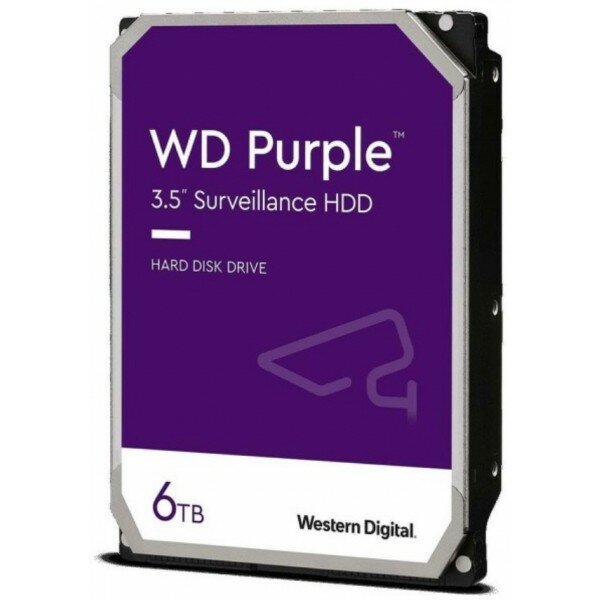 Жесткий диск Western Digital Original SATA-III 6Tb WD63PURZ Video Streaming Purple (5640rpm) 256Mb 3.5