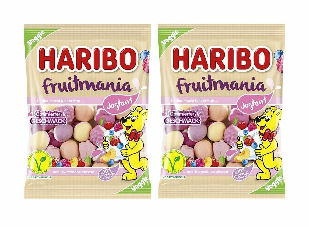 Мармелад жевательный Haribo Fruitmania Joghurt / Харибо Фруктомания Йогурт 2 шт по 160 гр. (Германия) - фотография № 1