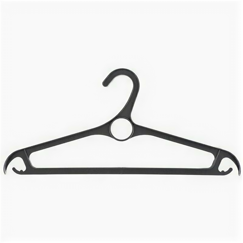 Вешалка-плечики Elfe пластиковая для верхней одежды черная (размер 48-50), 671939