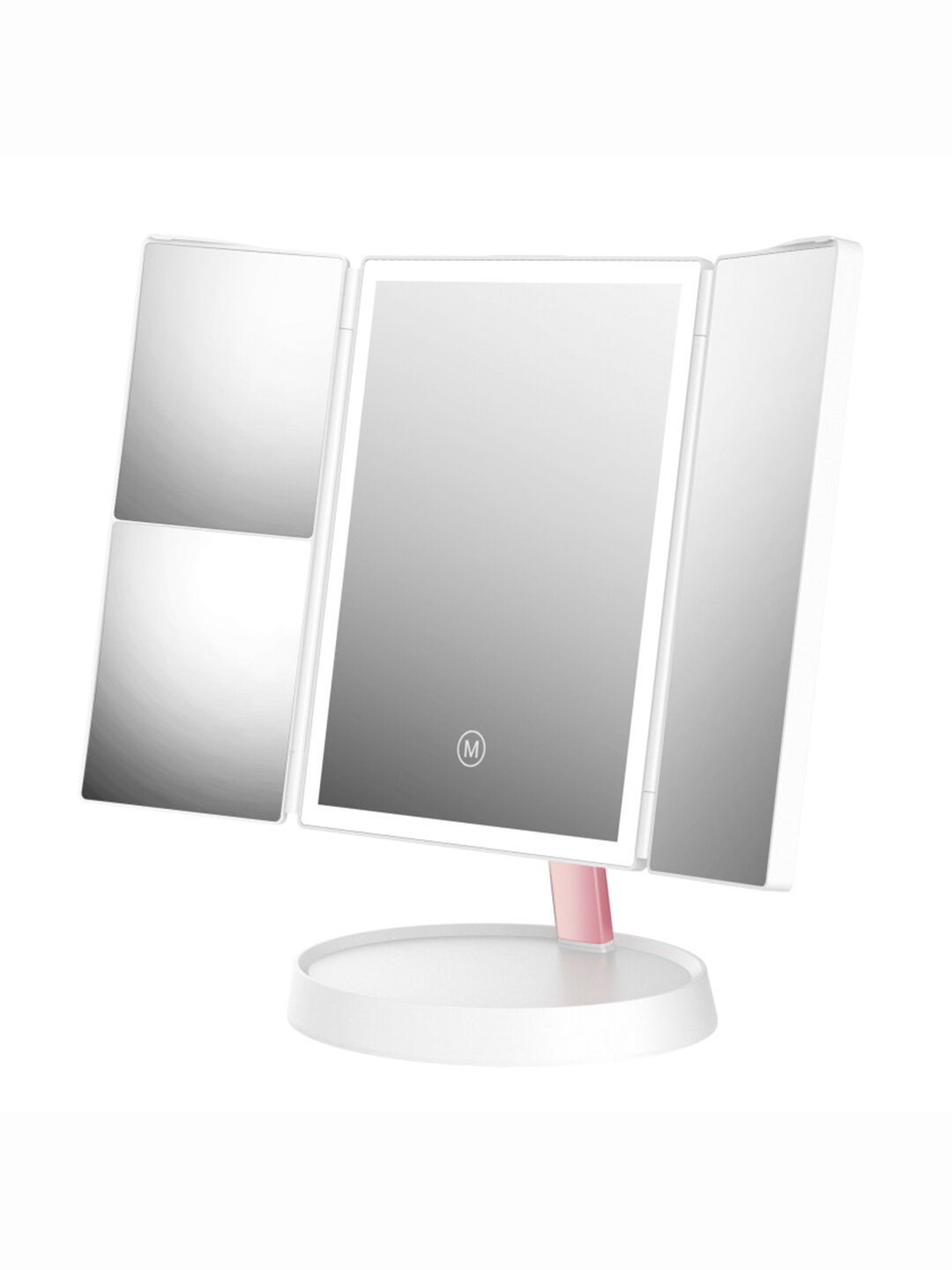 Зеркало для макияжа раскладное с LED-подсветкой Jordan&Judy Folding Makeup Mirror (NV549)