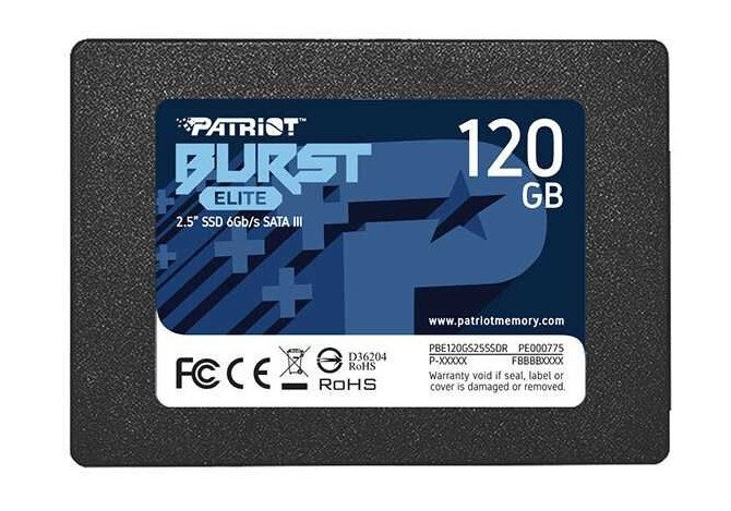 SSD накопитель Patriot Burst Elite 120GB (PBE120GS25SSDR)