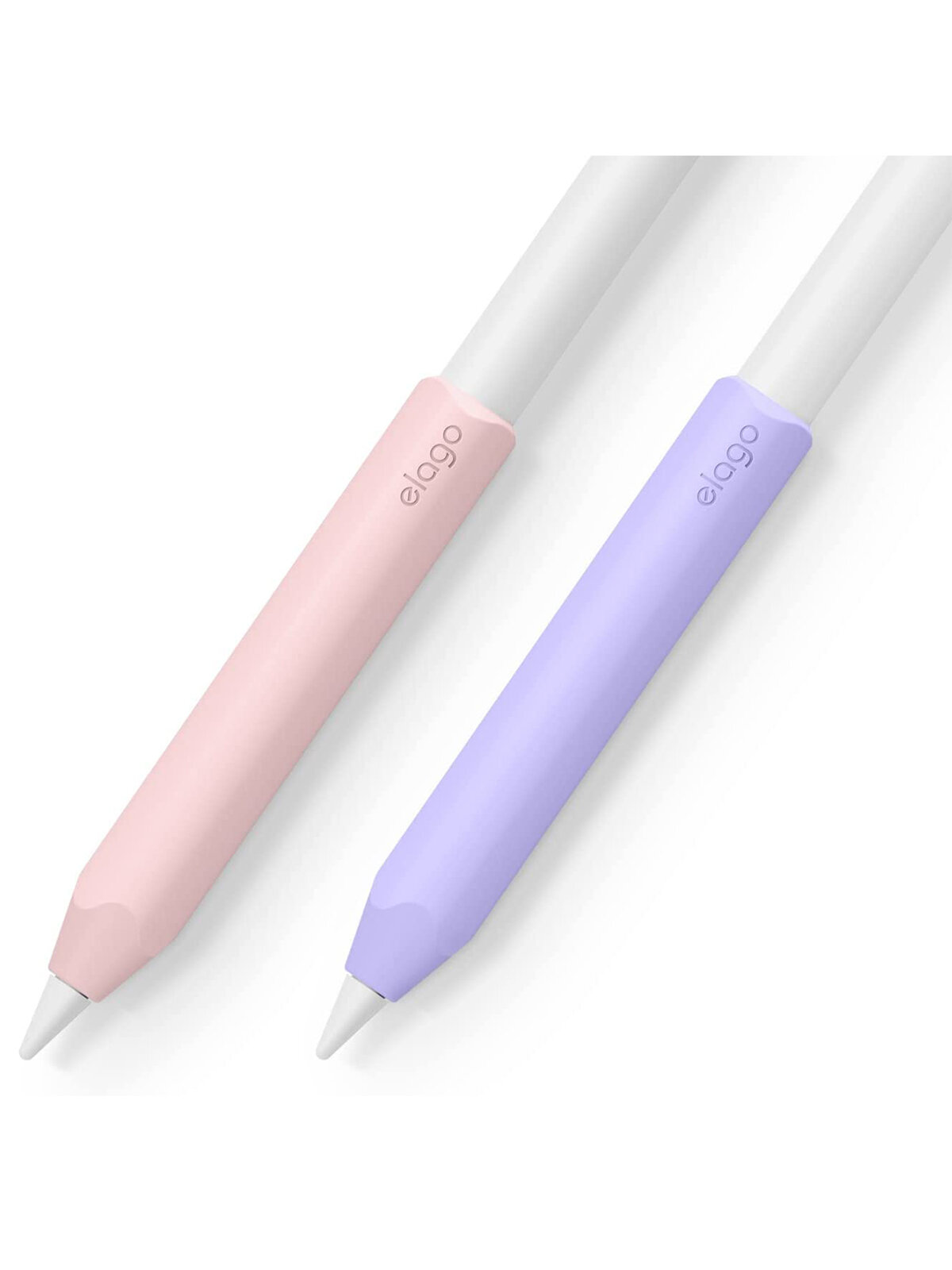 Elago для Apple Pencil 2 чехол Grip silicone holder (2 шт.) Lovely Pink/Lavender