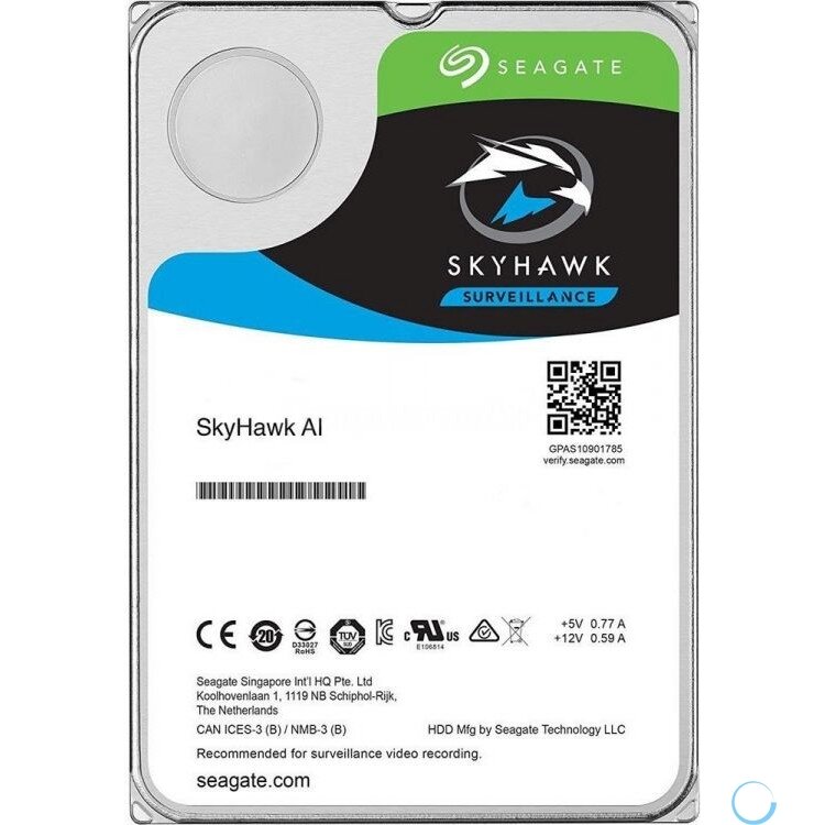 Жесткий диск/ HDD Seagate SATA 6Gb/s 12Tb SkyHawk 7200 256Mb 1 year ocs