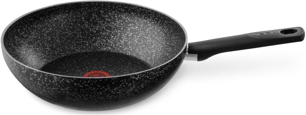 Сковорода ВОК (WOK) Tefal Granit 04192628 круглая 28см ручка несъемная (без крышки) черный (91000364