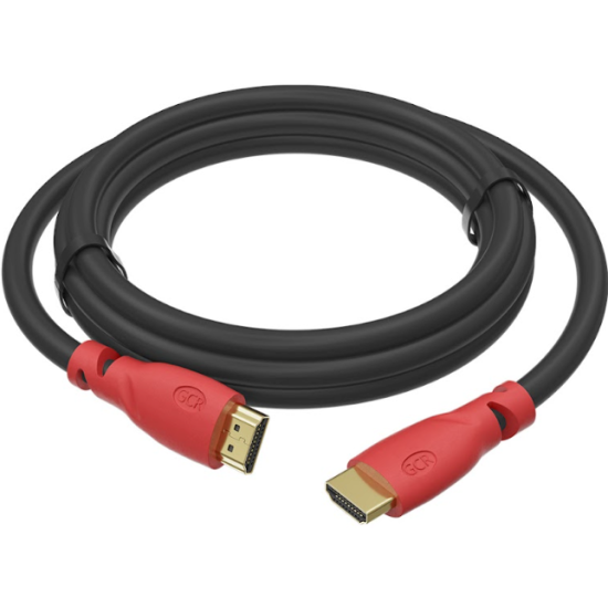 Кабель GCR Greenconnect 2.0m HDMI 2.0, красные коннекторы