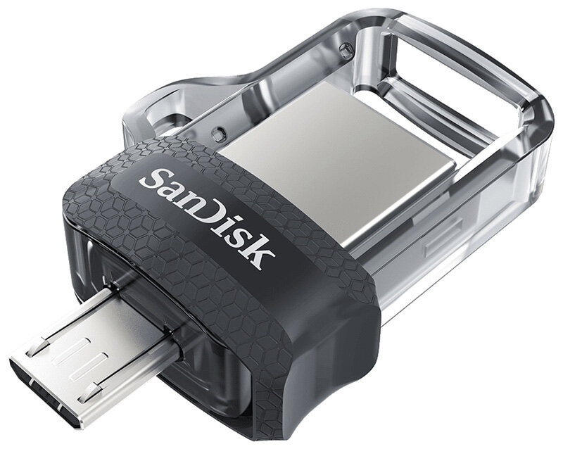 Флеш-накопитель Sandisk ULTRA DUAL M30 USB 3.0 черный [SDDD3-016G-G46]