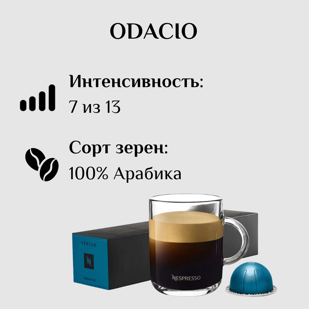 Капсулы для кофемашины Nespresso Vertuo ODACIO 100 штук - фотография № 3