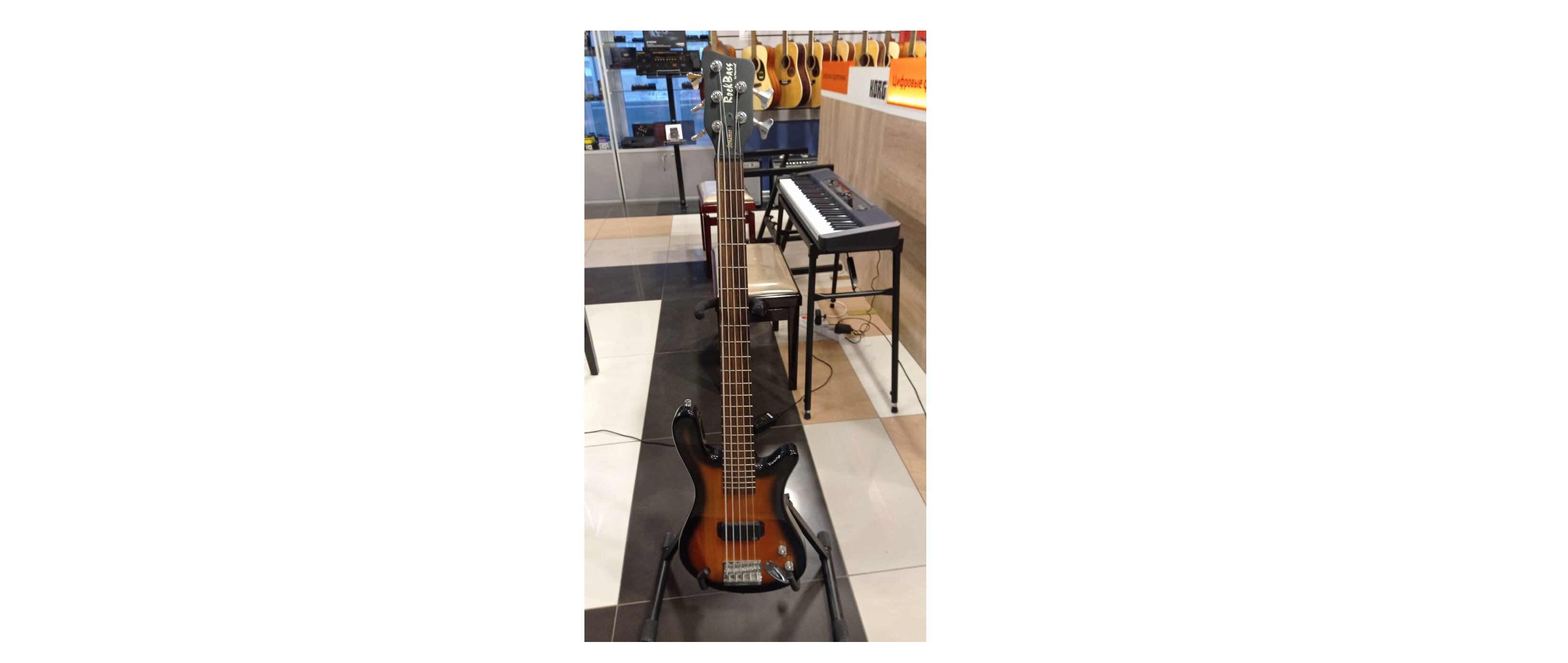 Rockbass 1515115905CPCARF1W STREAMER STD. 5 ALM 1HB Бас-гитара 5-струнная.