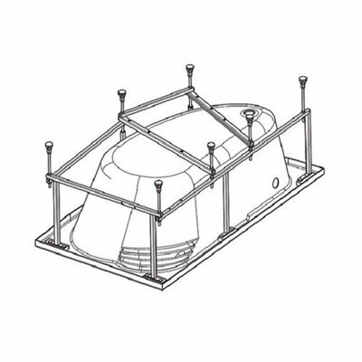 Монтажный комплект к ванне Santek ГОА 150х100 арт. 1WH112428