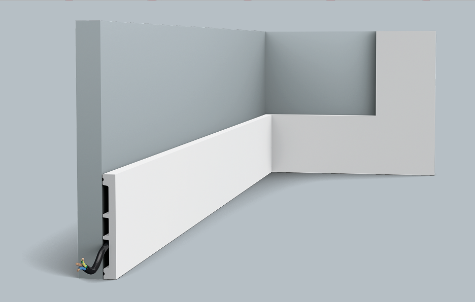 Плинтус Orac Decor SX163 10,1*1,3*200СМ, под покраску.