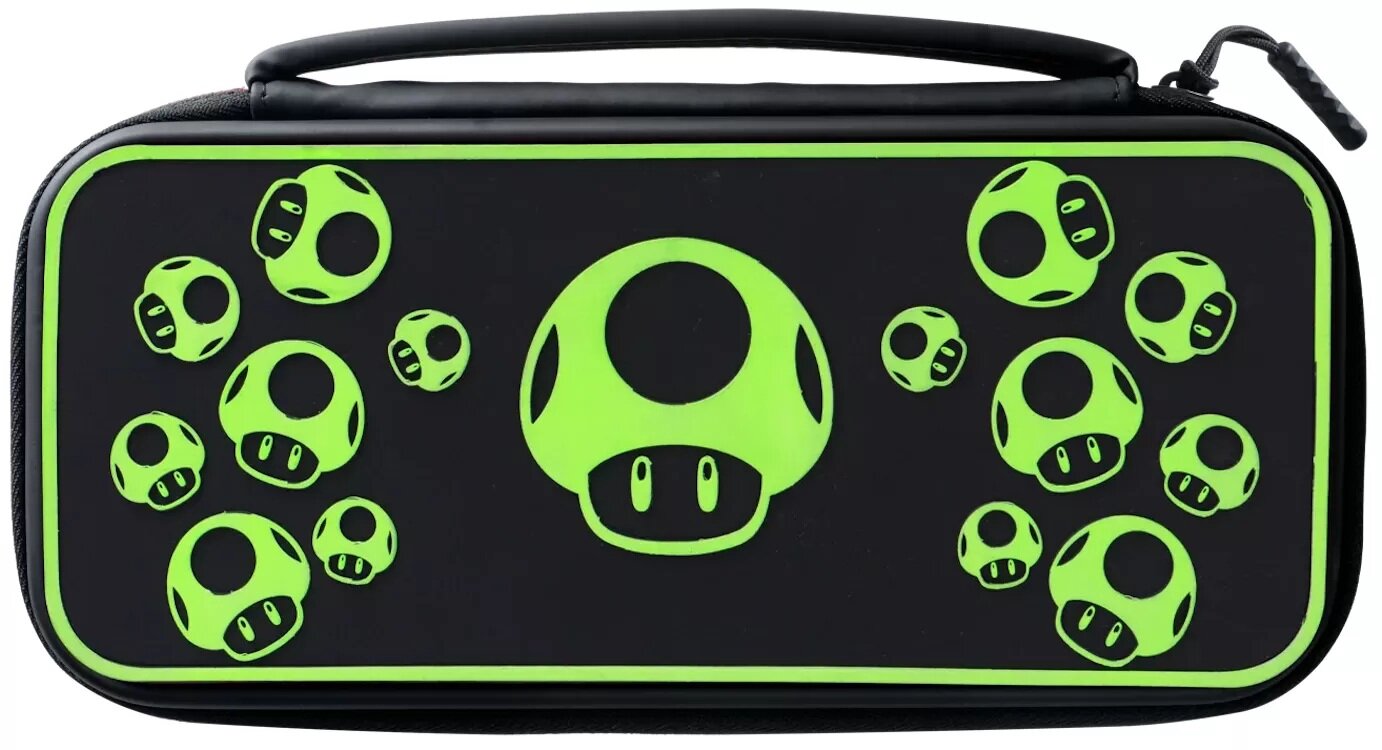 Сумка Super Mario Green Mushroom (500-224-1UP) Switch/Lite/OLED светится в темноте PDP