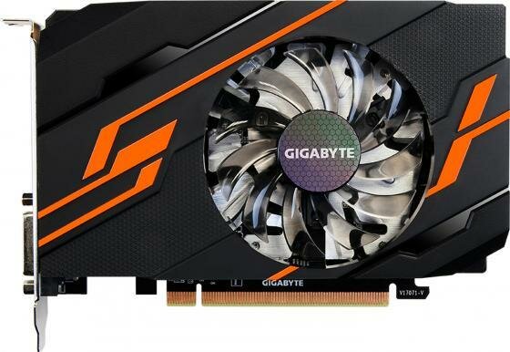 Видеокарта Gigabyte GeForce GT 1030 1290Mhz PCI-E 3.0 2048Mb 6008Mhz 64 bit DVI HDMI HDCP OC (GV-N1030OC-2GI) Ret