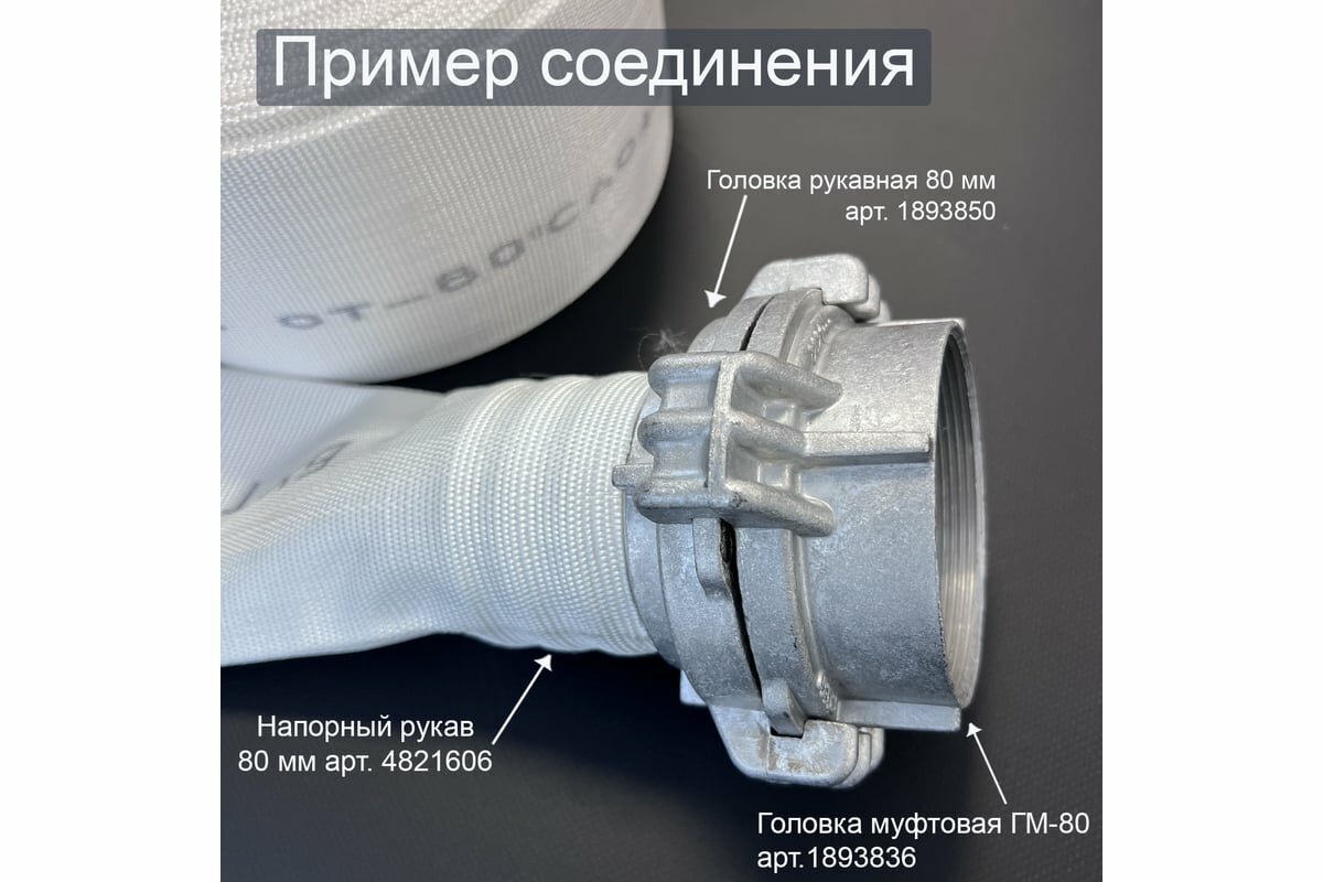 фото Головка рукавная алюминиевая для рукава ДУ 80 мм Профитт 1893850