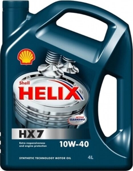 Масло Shell Helix HX7 10w40 (4л) .