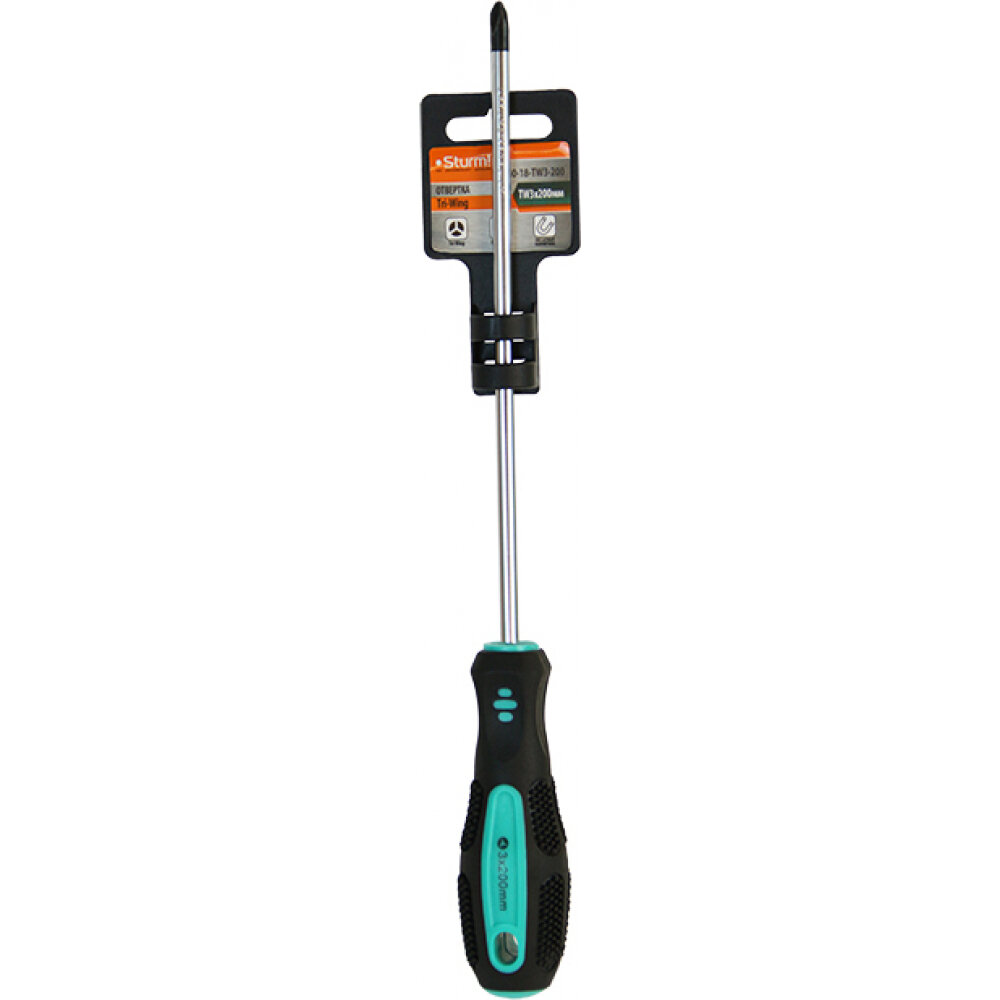 фото Sturm Отвертка Tri-Wing TW0x150мм, эрго ручка, магнитный наконечник, 1040-18-TW0-150