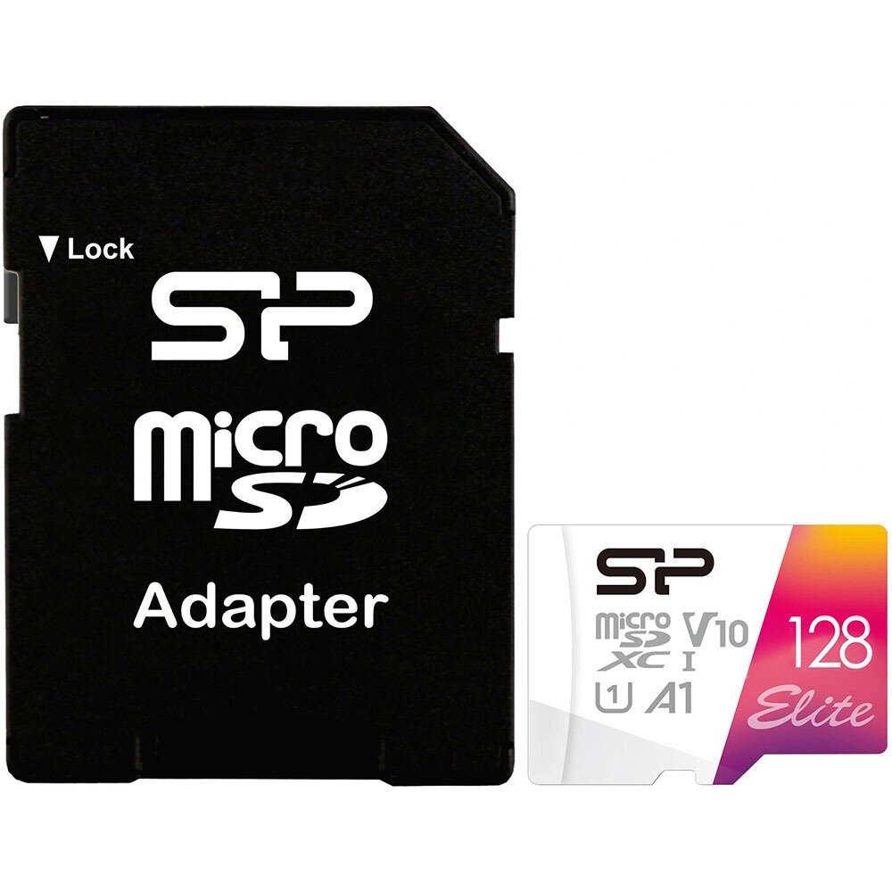 Silicon Power microSDXC 128GB с адаптером