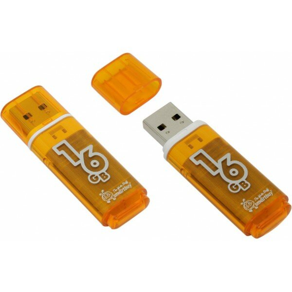 Память Flash USB 16 Gb Smart Buy Glossy series Orange