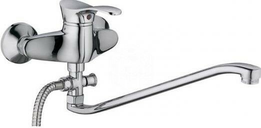 фото L2101 (Смеситель для ванны+длин. изливом) однорукий