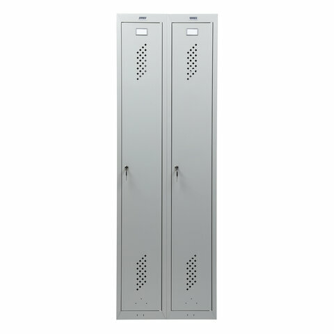 Шкаф металлический для одежды BRABIX "LK 21-60", усиленный, 2 секции, 1830х600х500 мм, 32 кг, 291126, S230BR402502 - фотография № 4