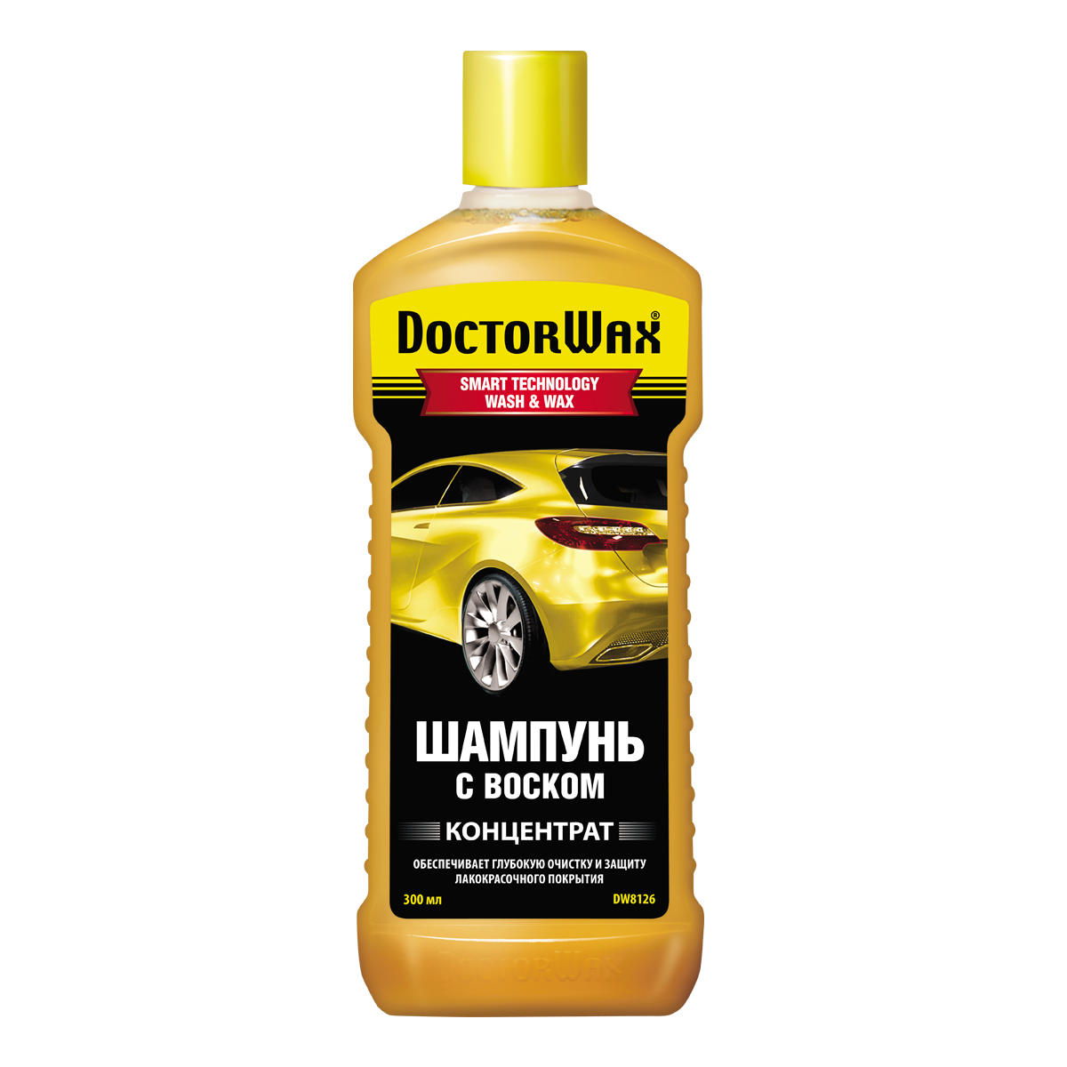 Автошампунь для ручной Doctor Wax, концентрат с воском, 300мл DW8126