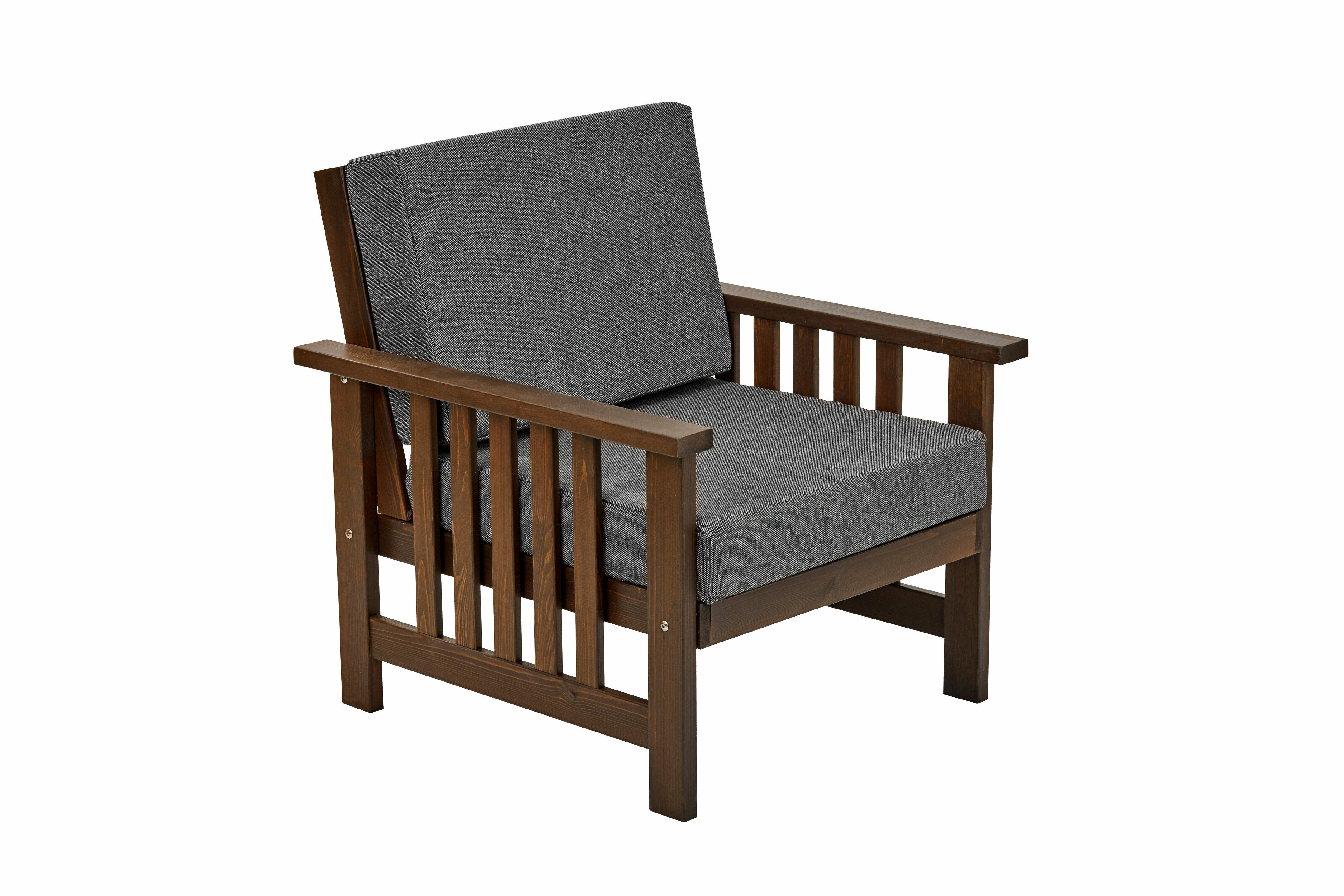 Кресло деревянное для сада и дачи с подушками, барон - фотография № 8