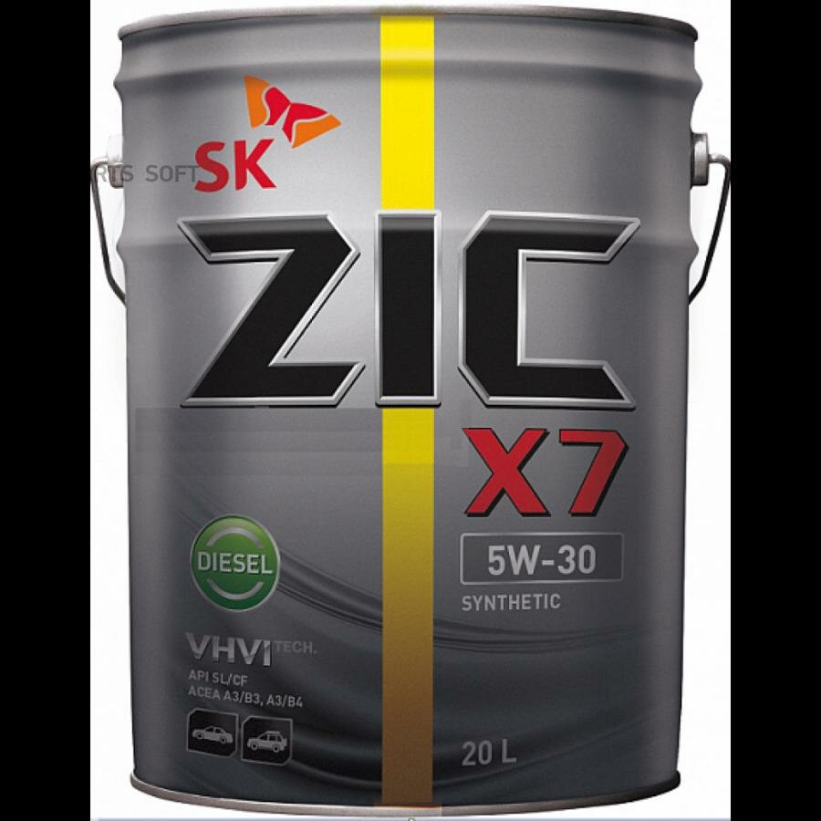 zic x7 diesel 5w30 (20l)_ .! .\api sl/cf, acea a3/b3, a3/b4, mb 229.3/229.5, vw 502/505