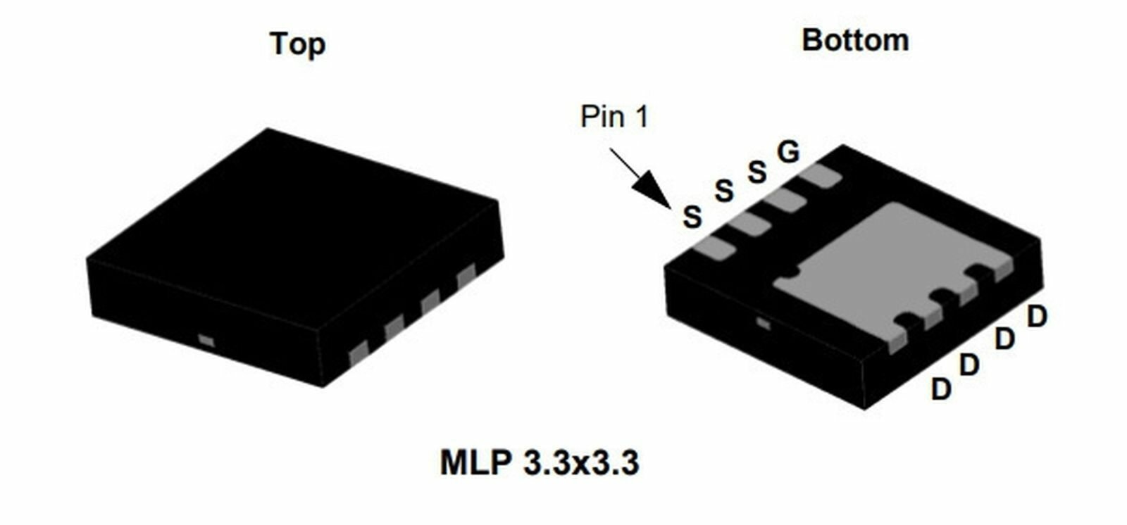 Микросхема FDMC4435 P-Channel MOSFET 30V 18A 1 шт.