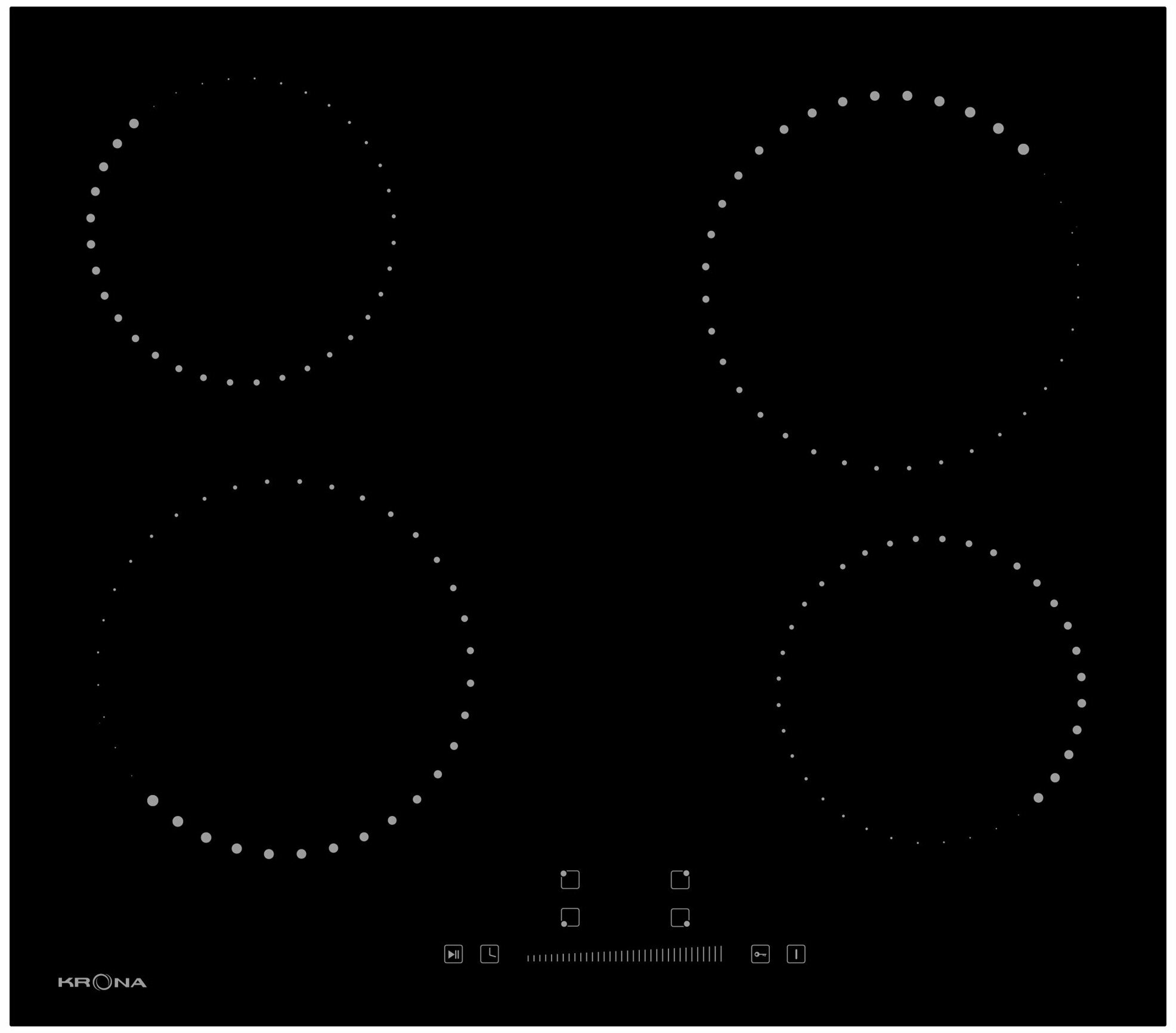 Электрическая варочная поверхность Krona CORTO 60 BL
