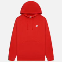 Мужская толстовка Nike Sportswear Club Fleece Hoodie красный , Размер M