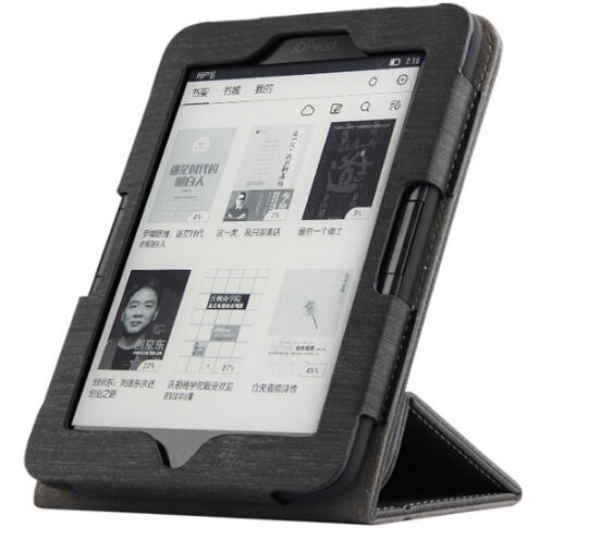 Чехол-обложка MyPads с подставкой для электронной книги Kobo Aura H2O черный из высококачественного материала