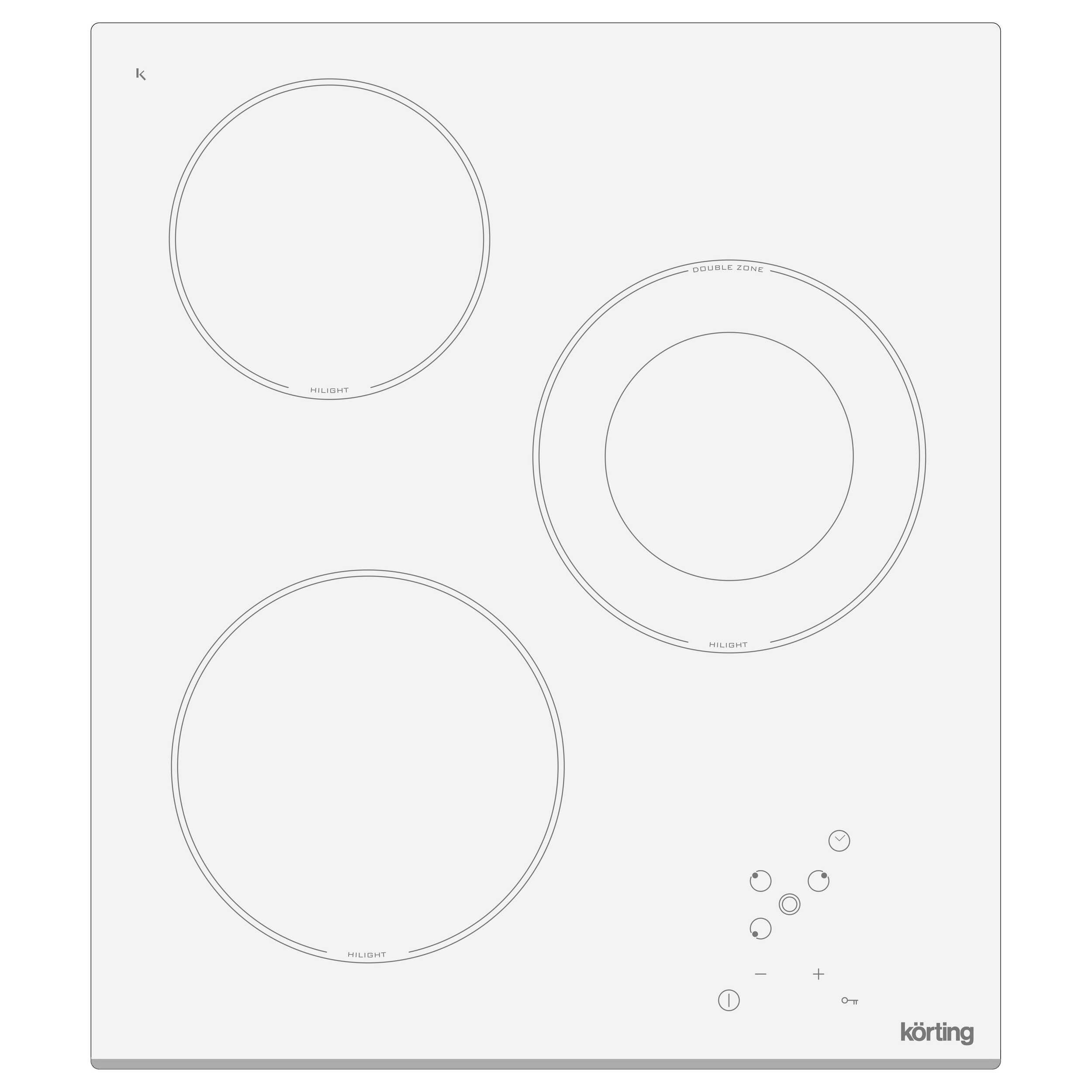 Электрические варочные панели KORTING HK 42031 BW