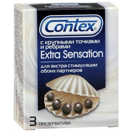 Презервативы CONTEX Extra Sensation, 3 шт.